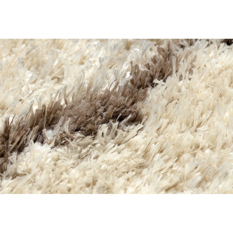 Ilgo plauko kilimas su rudais akcentais FLUFFY | 180x270 cm paveikslėlis 8 iš 16