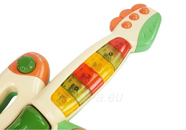 Interaktyvi gitara kūdikiams LEAN Toys (žalia) paveikslėlis 4 iš 5