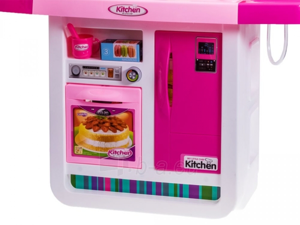 Interaktyvi virtuvė vaikams, rožinė paveikslėlis 9 iš 13