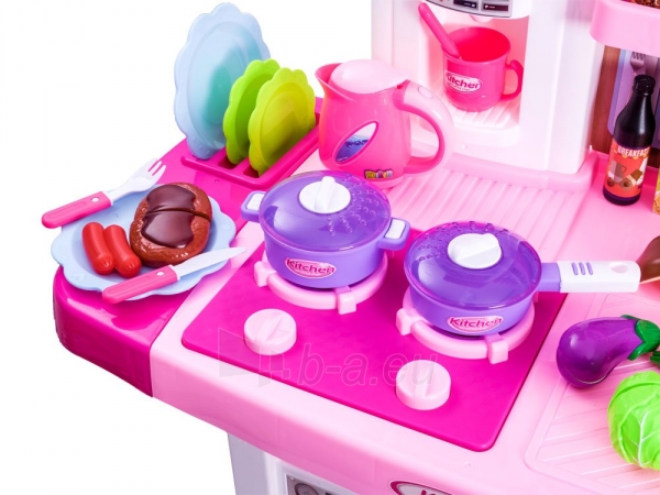 Interaktyvi virtuvė vaikams, rožinė paveikslėlis 2 iš 13