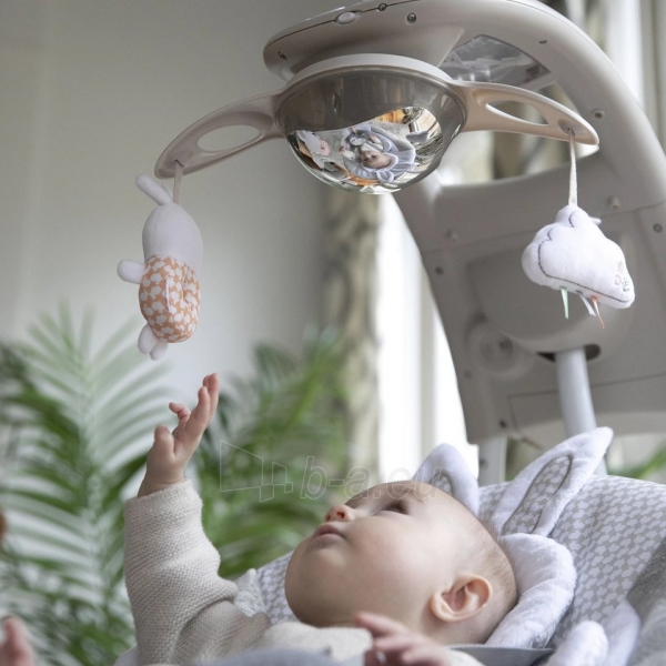 Interaktyvus kūdikio gultukas-sūpuoklė - Ingenuity InLighten, pilkas paveikslėlis 7 iš 7