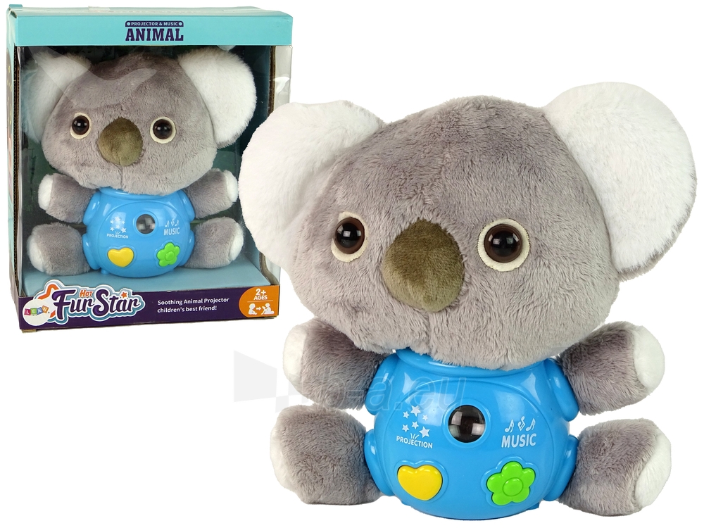 Interaktyvus pliušinis žaislas - koala, pilka paveikslėlis 1 iš 4
