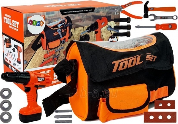 Vaikiškas įrankių rinkinys krepšyje Tool Set paveikslėlis 1 iš 5
