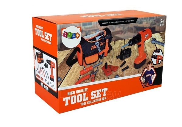 Vaikiškas įrankių rinkinys krepšyje Tool Set paveikslėlis 2 iš 5