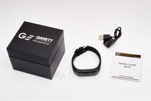 Išmanioji apyrankė Smartband, Opaska Sportowa Garett Fit 11 Black paveikslėlis 2 iš 3