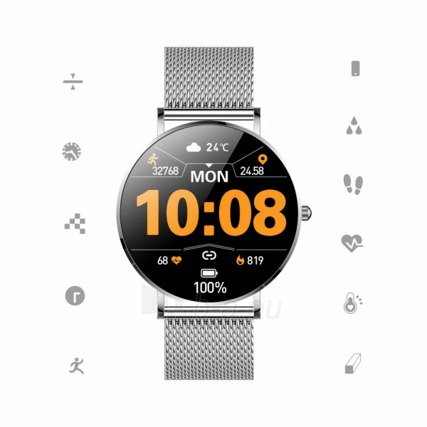 Išmanus laikrodis Manta Alexa SWU501SL silver paveikslėlis 2 iš 10