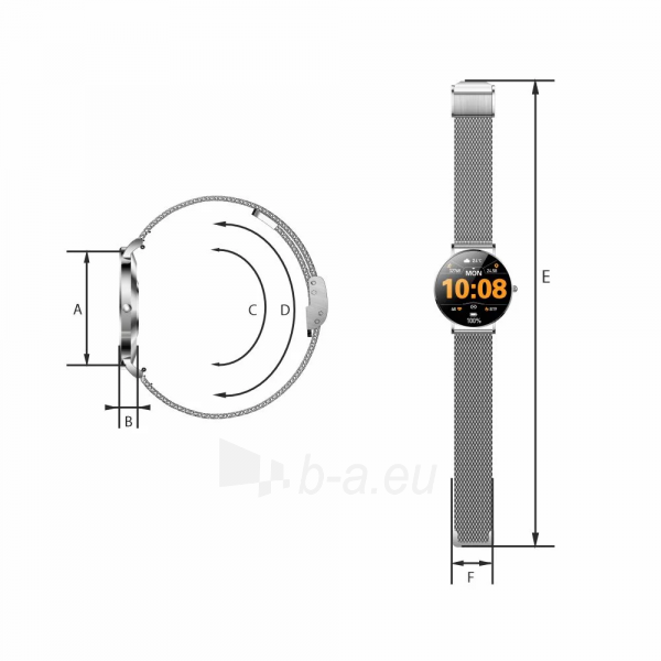 Išmanus laikrodis Manta Alexa SWU501SL silver paveikslėlis 10 iš 10