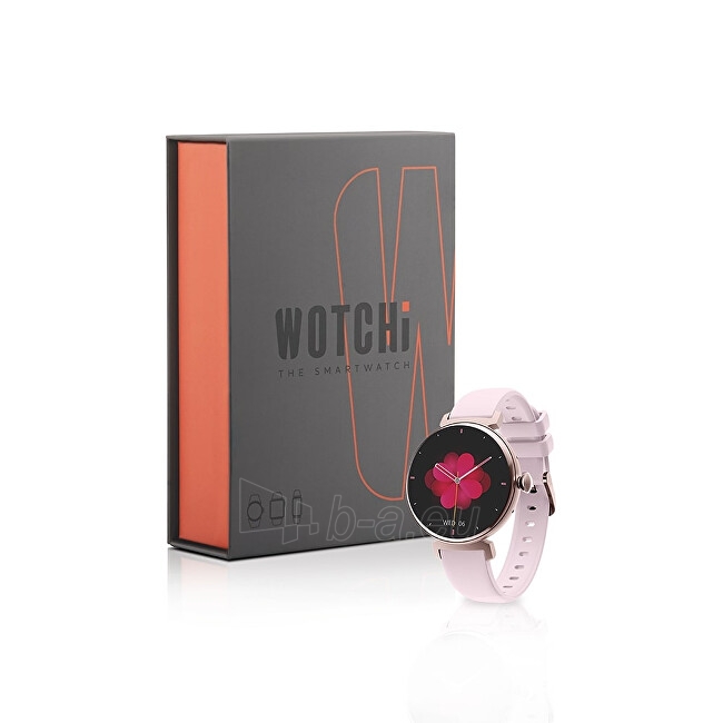 Išmanus laikrodis Wotchi AMOLED Smartwatch DM70 – Black - Pink paveikslėlis 6 iš 8