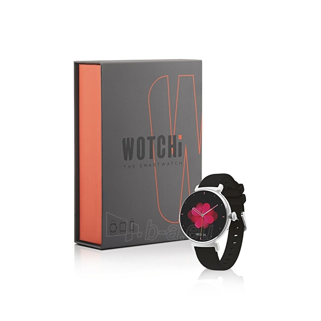 Išmanus laikrodis Wotchi AMOLED Smartwatch DM70 – Silver - Black paveikslėlis 5 iš 7