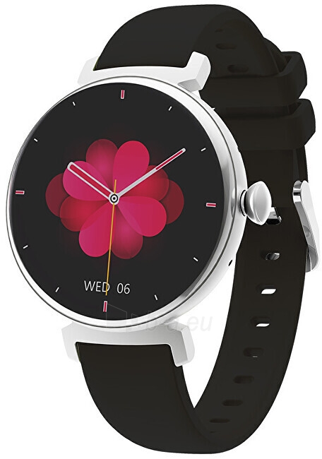 Išmanus laikrodis Wotchi AMOLED Smartwatch DM70 – Silver - Black paveikslėlis 6 iš 7
