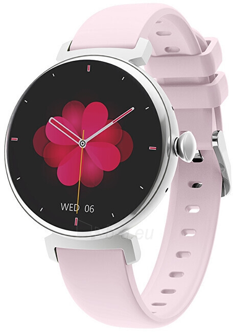 Išmanus laikrodis Wotchi AMOLED Smartwatch DM70 – Silver - Pink paveikslėlis 7 iš 8
