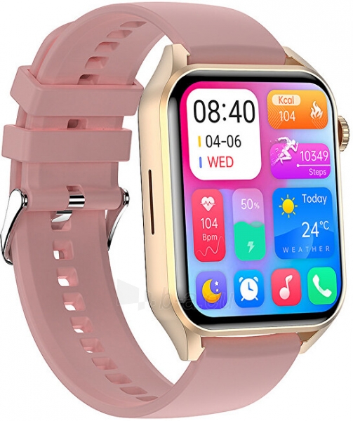 Išmanus laikrodis Wotchi AMOLED Smartwatch W280PKS - Pink paveikslėlis 2 iš 9