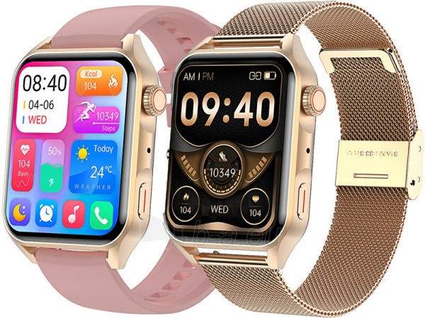 Išmanus laikrodis Wotchi AMOLED Smartwatch W280PKS - Pink paveikslėlis 4 iš 9