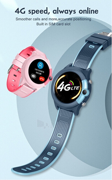 Išmanus laikrodis Wotchi Dětské Smartwatch WD36P s GPS lokátorem a fotoaparátem - Pink paveikslėlis 3 iš 10