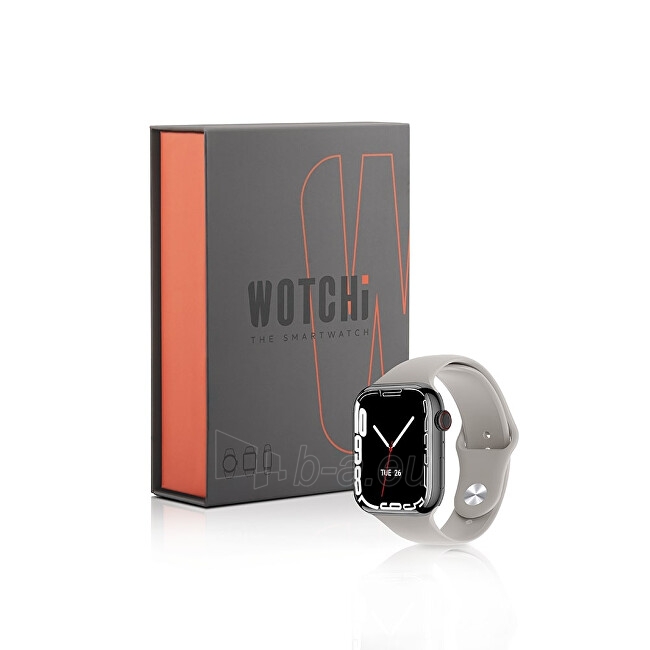 Išmanus laikrodis Wotchi Smartwatch DM10 – Black - Beige paveikslėlis 3 iš 10