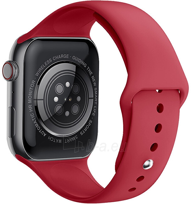 Išmanus laikrodis Wotchi Smartwatch DM10 – Black - Red paveikslėlis 9 iš 10