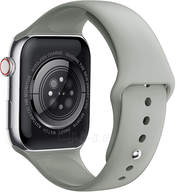 Išmanus laikrodis Wotchi Smartwatch DM10 – Silver - Khaki paveikslėlis 9 iš 10