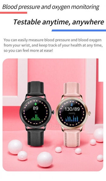 Išmanusis laikrodis Deveroux Smartwatch CF18 - růžová paveikslėlis 3 iš 10