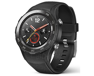 Išmanusis laikrodis Huawei Watch W2 Carbon Black paveikslėlis 1 iš 10