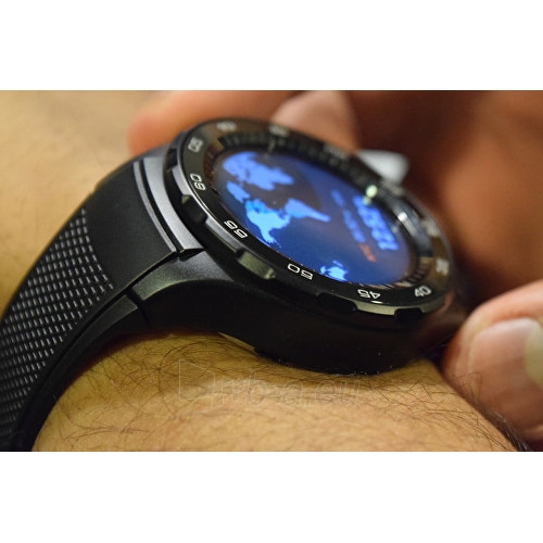 Išmanusis laikrodis Huawei Watch W2 Carbon Black paveikslėlis 2 iš 10