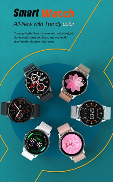 Išmanusis laikrodis Wotchi Smartwatch W31BS - Black Silicon paveikslėlis 3 iš 19