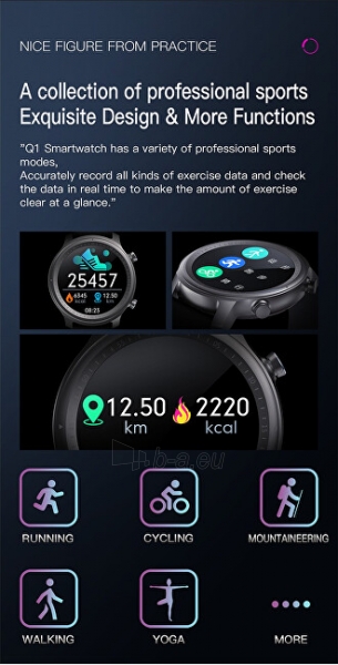 Išmanusis laikrodis Wotchi Smartwatch W33PS - Pink Silicone paveikslėlis 6 iš 10