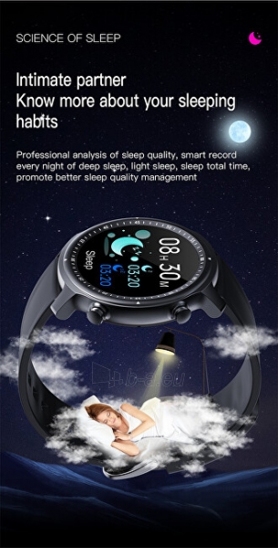 Išmanusis laikrodis Wotchi Smartwatch W33PS - Pink Silicone paveikslėlis 5 iš 10