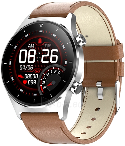 Išmanusis laikrodis Wotchi Smartwatch W42BL - Brown Leather paveikslėlis 1 iš 12