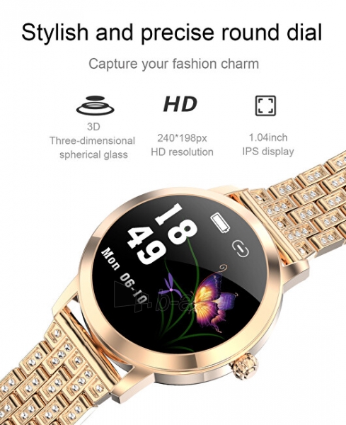 Išmanusis laikrodis Wotchi Smartwatch WO10CS - Classic Silver paveikslėlis 3 iš 9