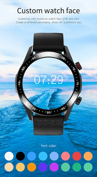 Išmanusis laikrodis Wotchi Smartwatch WO21BCKS - Black Steel paveikslėlis 8 iš 10