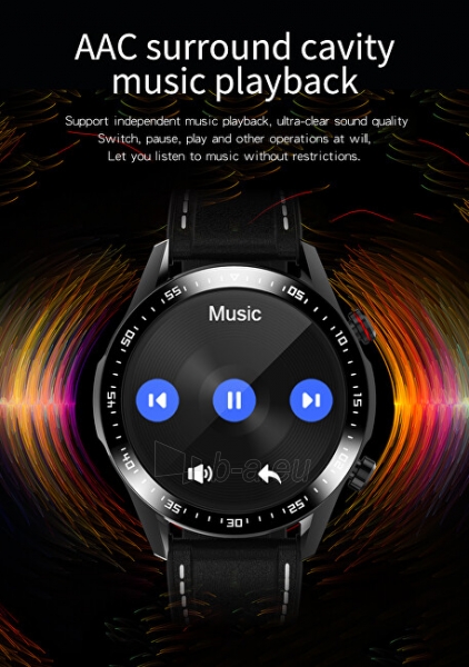 Išmanusis laikrodis Wotchi Smartwatch WO21BCKS - Black Steel paveikslėlis 6 iš 10