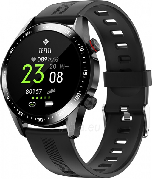 Išmanusis laikrodis Wotchi Smartwatch WO21BKS - Black Silicon paveikslėlis 1 iš 10