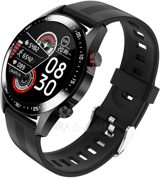 Išmanusis laikrodis Wotchi Smartwatch WO21BKS - Black Silicon paveikslėlis 9 iš 10