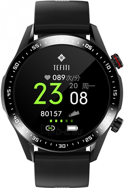 Išmanusis laikrodis Wotchi Smartwatch WO21BKS - Black Silicon paveikslėlis 5 iš 10
