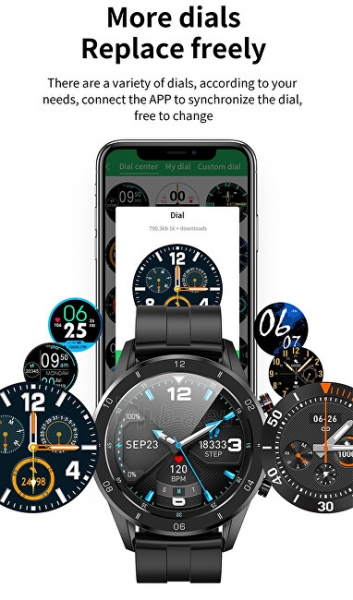 Išmanusis laikrodis Wotchi Smartwatch WO72G - Green paveikslėlis 9 iš 10