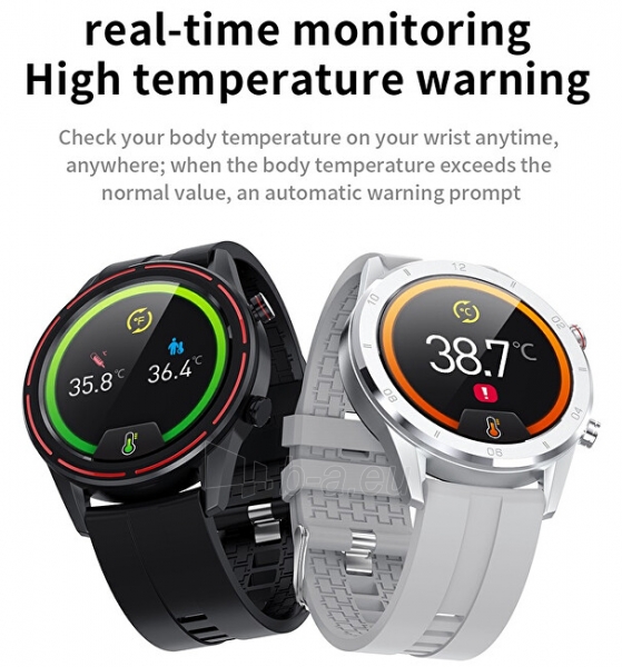 Išmanusis laikrodis Wotchi Smartwatch WO72G - Green paveikslėlis 4 iš 10