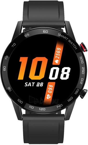 Išmanusis laikrodis Wotchi Smartwatch WO95BKS - Black Silicon paveikslėlis 1 iš 10