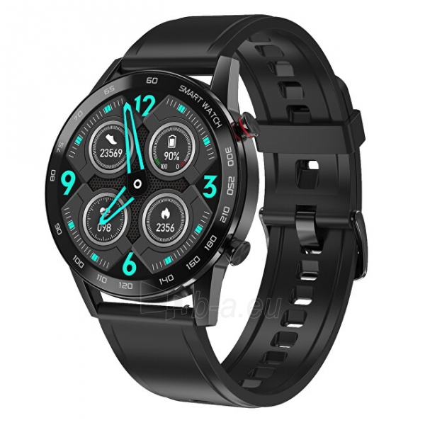Išmanusis laikrodis Wotchi Smartwatch WO95BKS - Black Silicon paveikslėlis 9 iš 10
