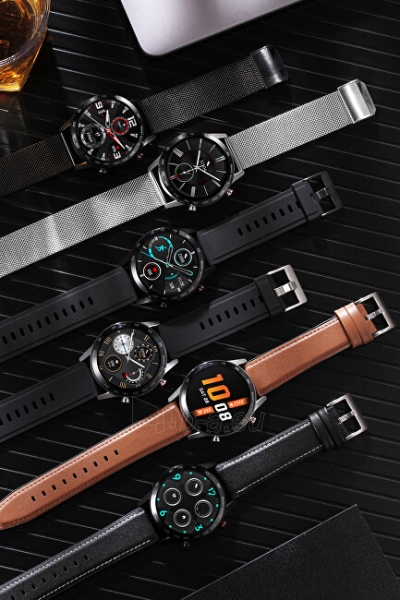 Išmanusis laikrodis Wotchi Smartwatch WO95BKS - Black Silicon paveikslėlis 5 iš 10