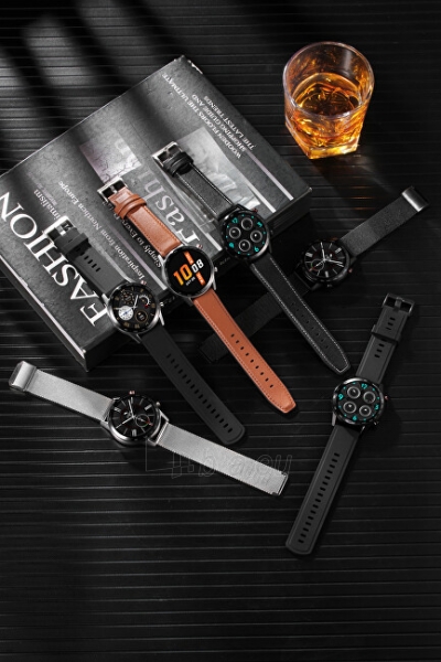 Išmanusis laikrodis Wotchi Smartwatch WO95BKS - Black Silicon paveikslėlis 3 iš 10