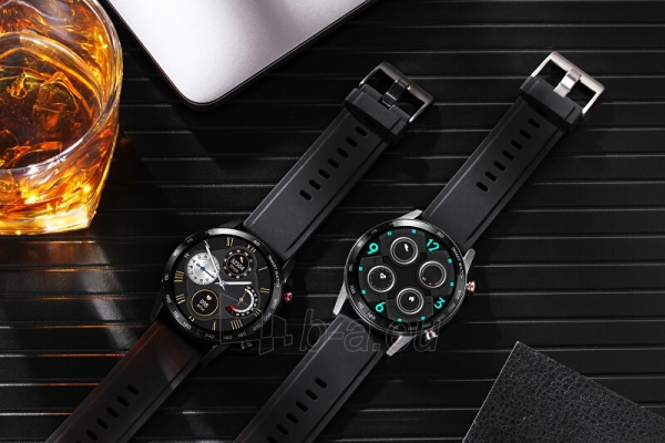Išmanusis laikrodis Wotchi Smartwatch WO95BKS - Black Silicon paveikslėlis 2 iš 10
