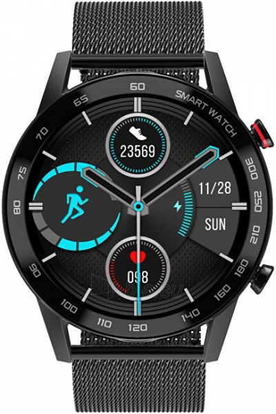 Išmanusis laikrodis Wotchi Smartwatch WO95BS - Black Steel paveikslėlis 1 iš 10