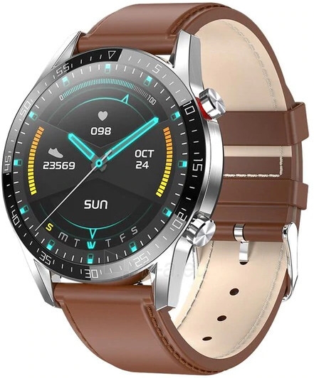 Išmanusis laikrodis Wotchi Smartwatch WT34BL - Brown Leather paveikslėlis 1 iš 10
