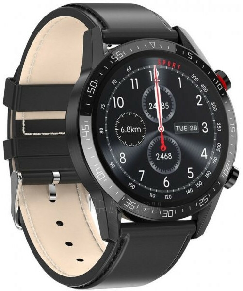 Išmanusis laikrodis Wotchi Smartwatch WT35BLL - Black Leather paveikslėlis 9 iš 9
