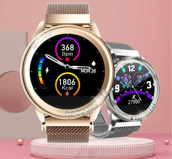 Išmanusis laikrodis Wotchi W61R Smartwatch - Rose Gold paveikslėlis 3 iš 7