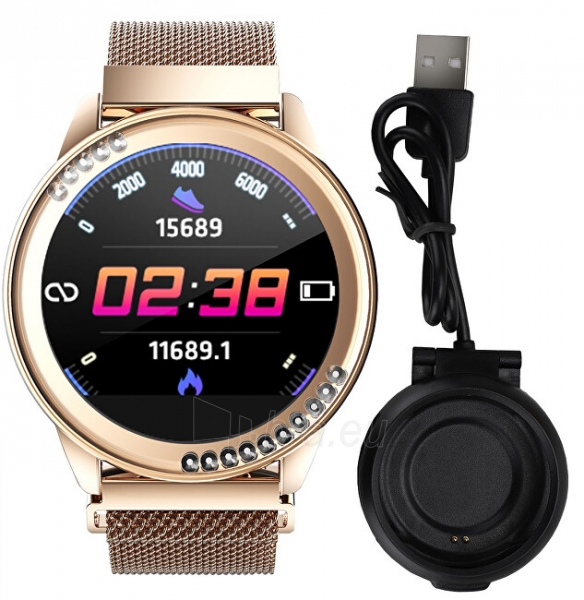 Išmanusis laikrodis Wotchi W61R Smartwatch - Rose Gold paveikslėlis 7 iš 7