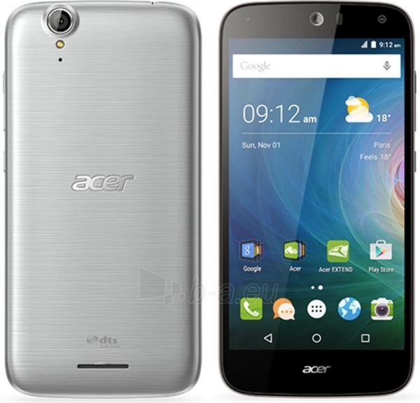 Išmanusis telefonas Acer Liquid Z630 Dual Sim 16GB silver ENG/RUS paveikslėlis 1 iš 5