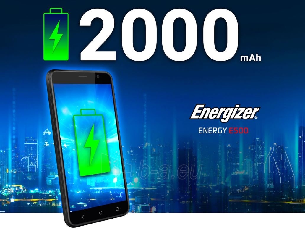 Išmanusis telefonas Energizer Energy E500 Dual black paveikslėlis 5 iš 10