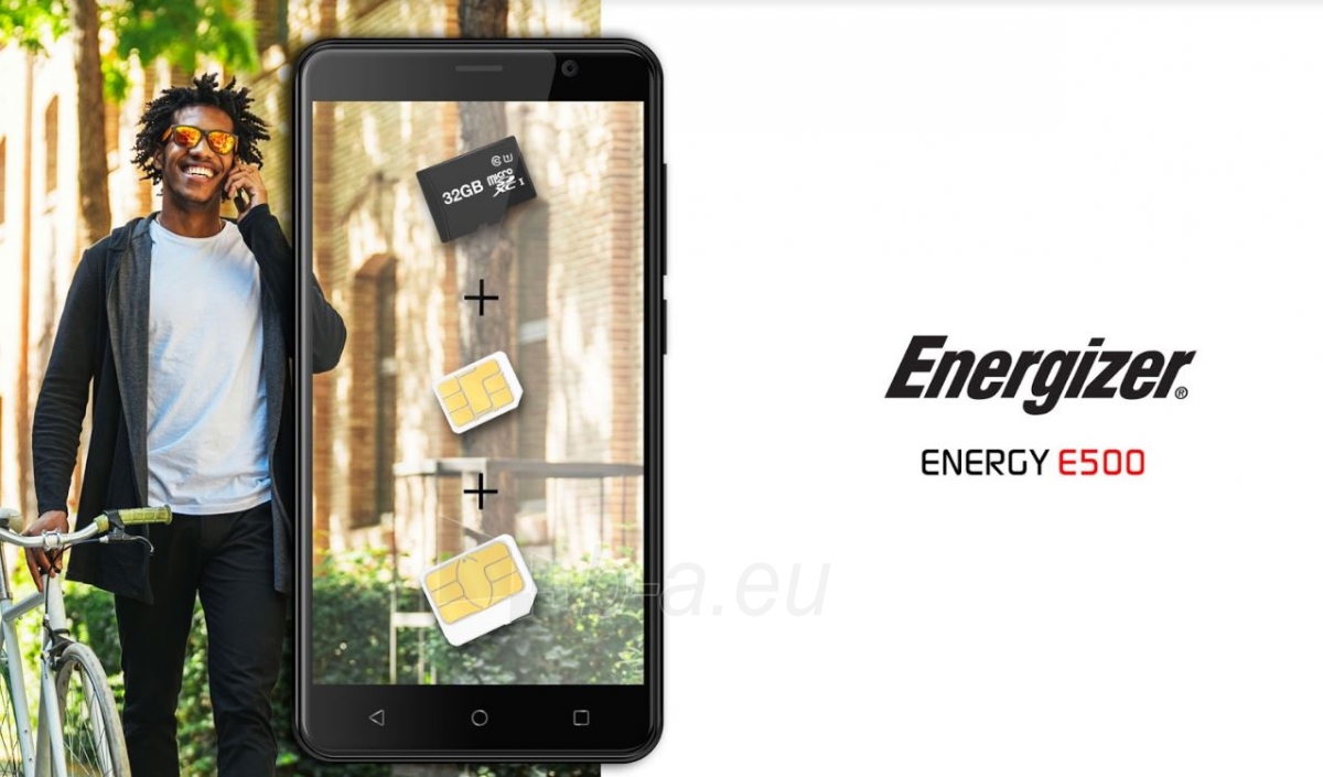 Išmanusis telefonas Energizer Energy E500 Dual black paveikslėlis 10 iš 10