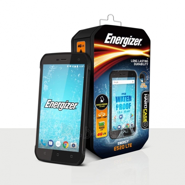 Išmanusis telefonas Energizer Hardcase Energy E520 LTE Dual black paveikslėlis 3 iš 6